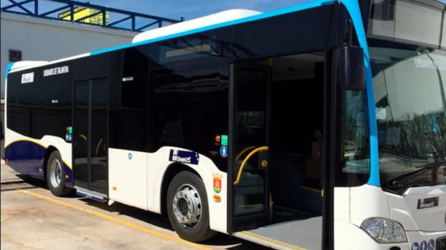 Uno de los autobuses urbanos de Talavera