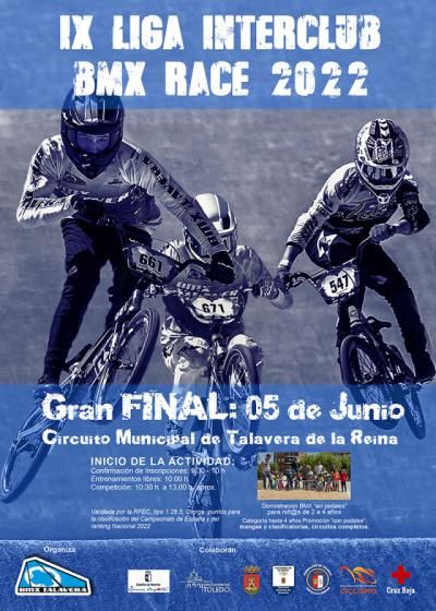 Talavera acogerá la Gran Final de la IX Liga Interclubs BMX Race 2022