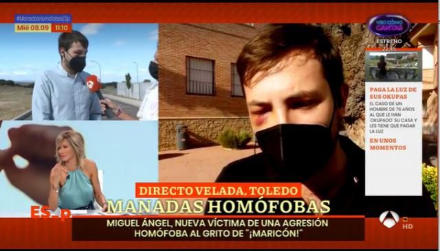 Migeul Ángel durante la entrevista en Espejo Público