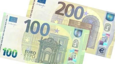 Así son los nuevos billetes de 100 y 200 euros que entran este martes en circulación