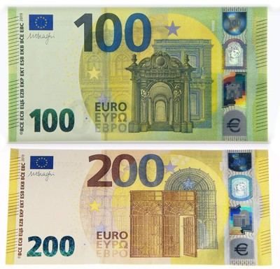 Estos son los nuevos billetes de 100 y 200 euros