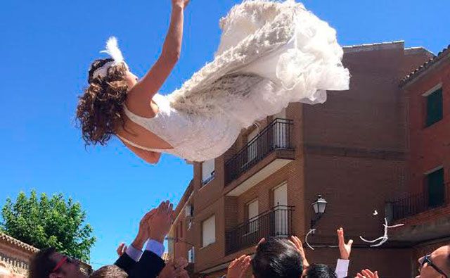 La gran boda de Isabel Pérez y José Rubio, ex jugador del Talavera