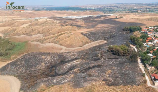 Dan por controlado el incendio forestal de Borox (Toledo)