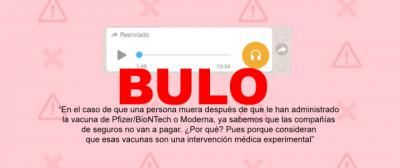 COVID-19 | El bulo sobre las aseguradoras, la vacuna y fallecidos