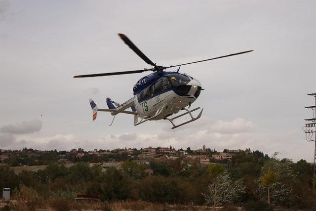 Seis heridos tras la salida de vía y posterior vuelco de una furgoneta en Calera y Chozas