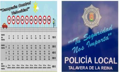 La Policía Local inicia una campaña de control de velocidad en Talavera