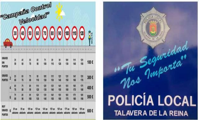 La Policía Local inicia una campaña de control de velocidad en Talavera