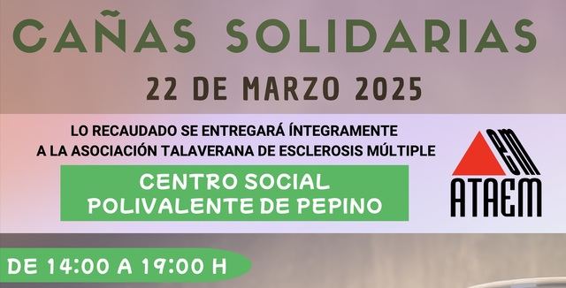 Este sábado tienes una cita: “las cañas solidarias” acompañadas de mucha música