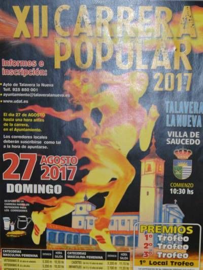 Talavera la Nueva celebra la XII Carrera Popular 2017