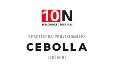 ESPECIAL 10-N | El PSOE gana en Cebolla con el 40,82 por ciento de los votos