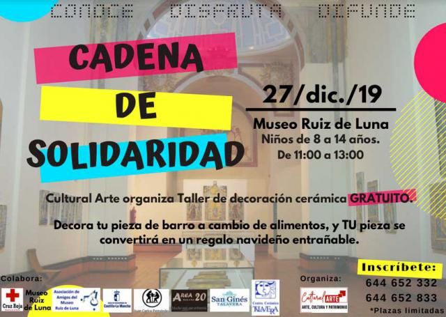 Taller solidario de cerámica en el Museo Ruiz de Luna de Talavera