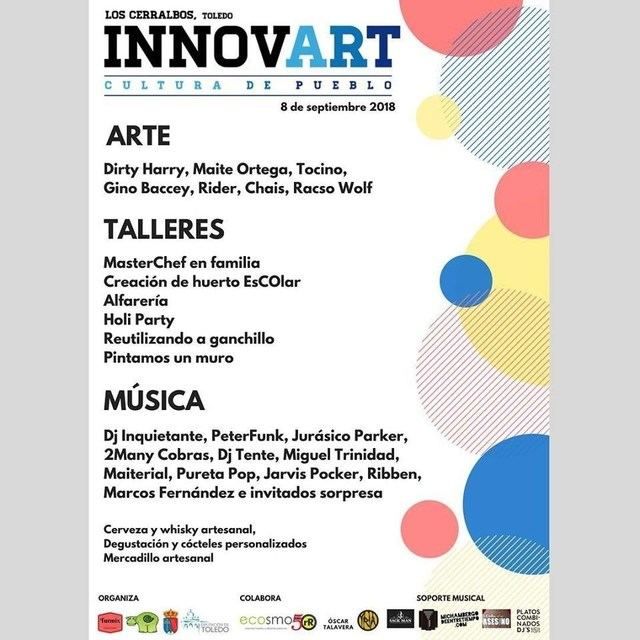 Arte urbano y tradición se dan la mano en el festival Innovart de Los Cerralbos