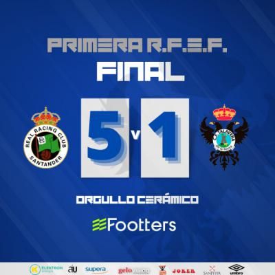 Dura derrota del CF Talavera contra el Racing de Santander