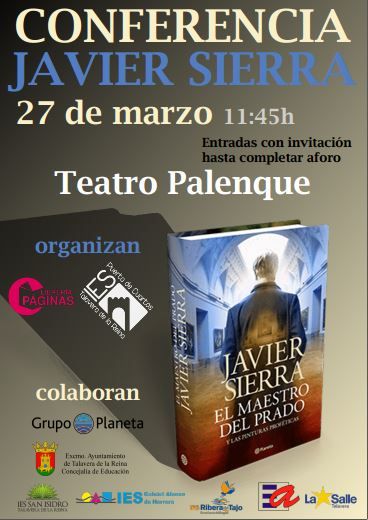 Conferencia en Talavera de Javier Sierra, prestigioso escritor que consiguió el Premio Planeta 2017