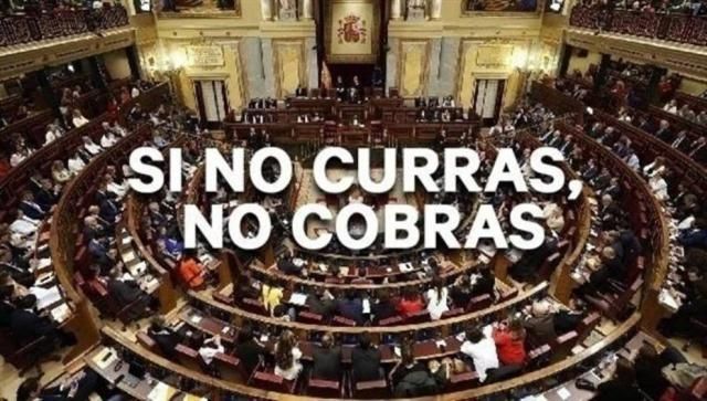 'No curras, no cobras': 650.000 firmas para pedir que los diputados no cobren una indemnización al disolverse el Congreso