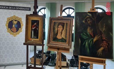 CULTURA | Intervienen obras falsas de El Greco y Goya de un coleccionista toledano que iban a venderse en el mercado negro