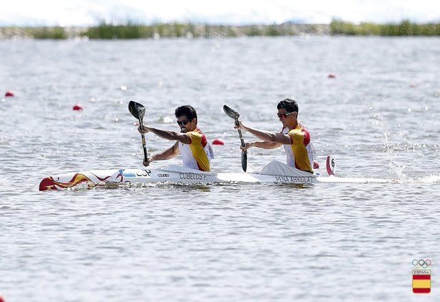 La pareja del K2 1000 español, Francisco Cubelos e Iñigo Peña / Ffoto: Comité Olímpico Español