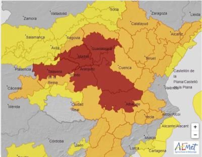 BORRASCA | Filomena pone el alerta roja por nieve a la provincia de Toledo