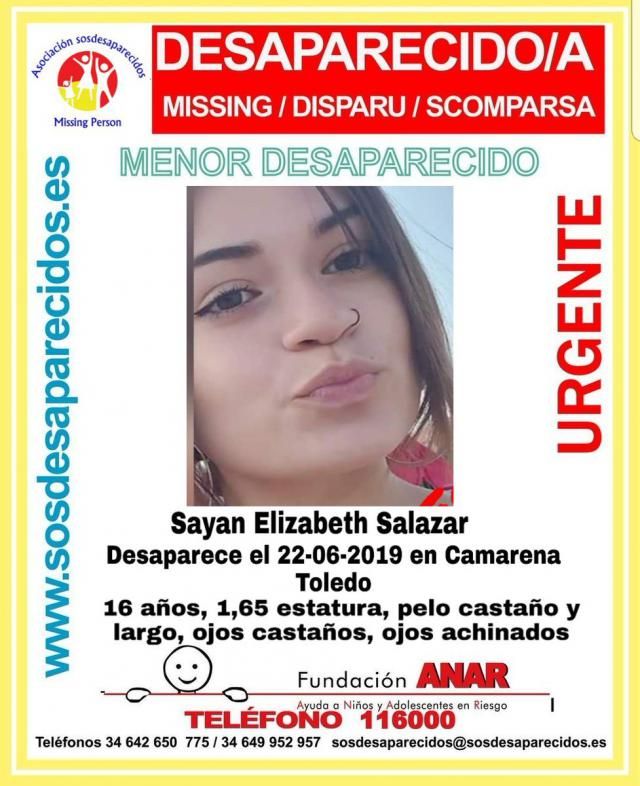 Buscan a una menor de 16 años desaparecida en Camarena desde hace 18 días