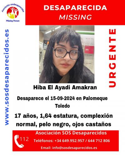 Buscan a una joven de 17 años desaparecida en Palomeque (Toledo)