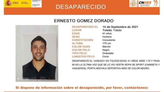 Buscan a Ernesto Gómez Dorado, un hombre de 41 años