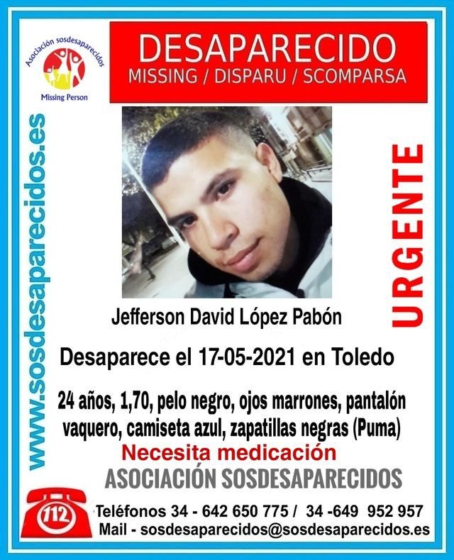 Buscan a Jefferson David López, joven de 24 años