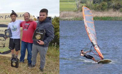 Alfonso Tertre, campeón en la 'Regata del Queso' de Windsurf