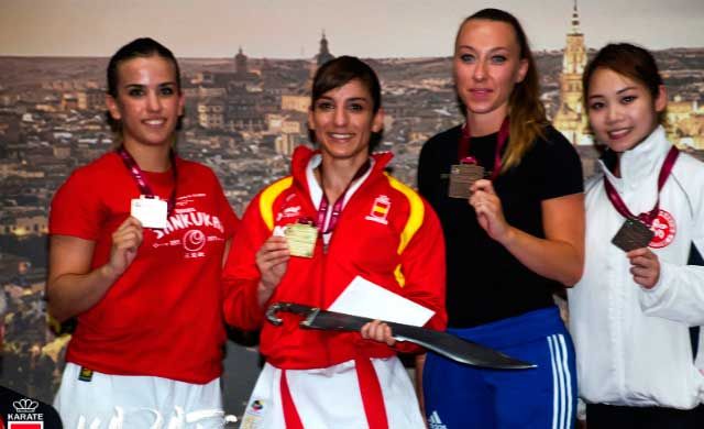 La talaverana Sandra Sánchez se cuelga la medalla de oro en Toledo