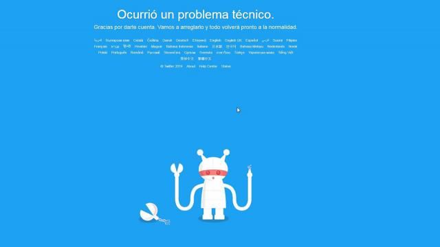 Twitter se cae a nivel mundial