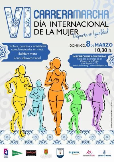 Cortes de tráfico en Talavera por la Carrera-Marcha con motivo del Día Internacional de la Mujer