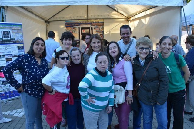 La alcaldesa Tita, con los camioneros de Talavera