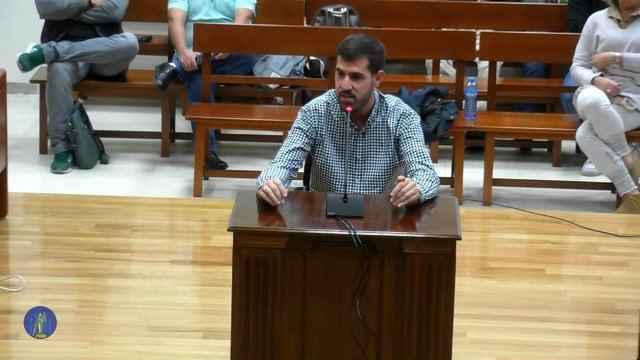 El alcalde de Fontanar, Víctor San Vidal, en el juicio en la Audiencia Provincial de Guadalajara 