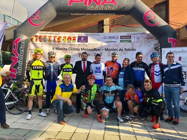 Más de 600 ciclistas participan en la II Marcha Ciclista Gran Fondo Menasalbas-Montes de Toledo