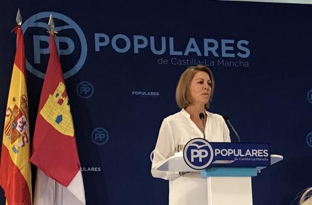 Cospedal deja la Presidencia del PP en CLM pidiendo un relevo 'sereno y tranquilo'