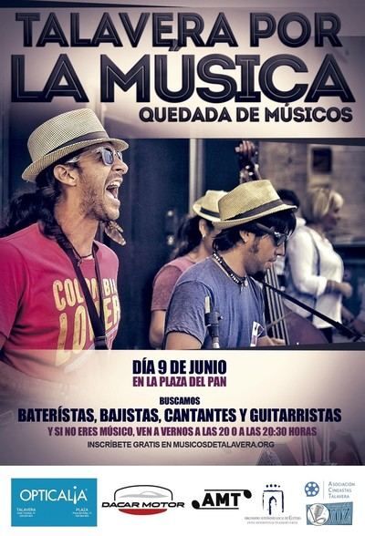 Talavera por la música' reunirá el día 9 en la Plaza del Pan a decenas de músicos