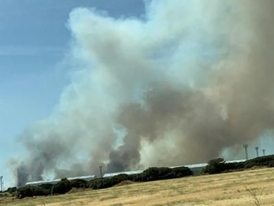 La Unidad Militar de Emergencias se suma a las labores de extinción del incendio en Barchín del Hoyo