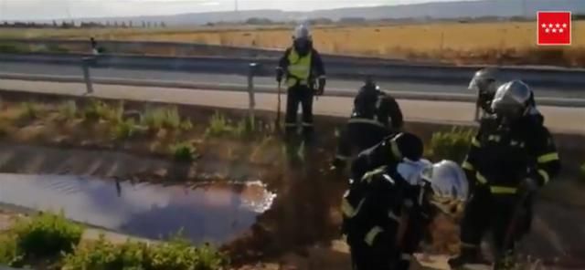 Camión accidentado / Emergencias 112 Comunidad de Madrid