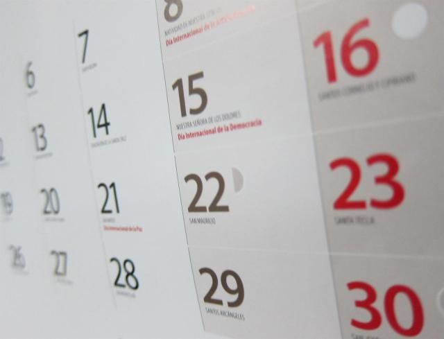 calendario laboral / archivo