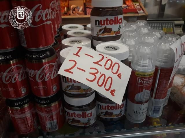 Recuperan en un comercio de Vallecas un lote de Nutella robado en Seseña