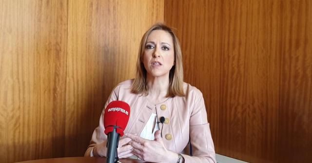 La Eurodiputada Y Portavoz Del PSOE De Castilla-La Mancha, Cristina Maestre,