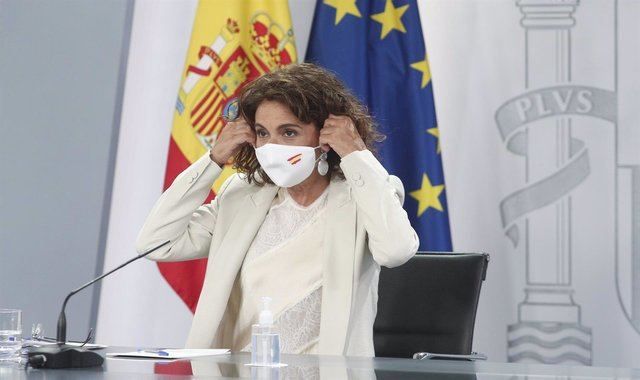 La ministra portavoz y de Hacienda, María Jesús Montero, en la rueda de prensa posterior al Consejo de Ministros - Eduardo Parra - Europa Press