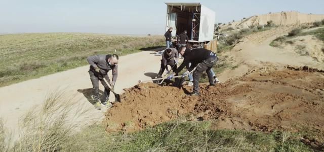 Obras de 'Cuéntame' en las barrancas de Burujón | Foto:  ECOLOGISTAS