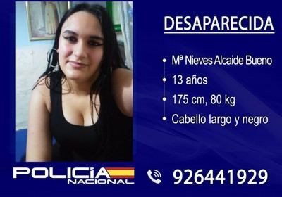 Localizada sana y salva la chica de 13 años desaparecida