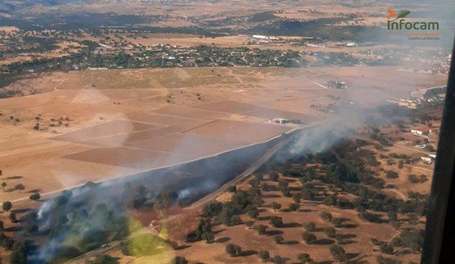 Declarado un incendio en Escalona (Toledo)