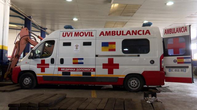 UVI preparada para viajar de Talavera a Ucrania a dar servicio en el frente - EUROPA PRESS