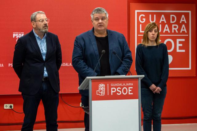 Rueda de prensa del alcalde de Matarrubia, Jacinto Lobo - PSOE