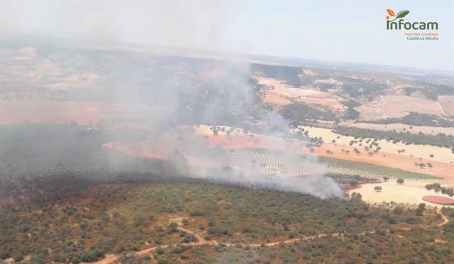 Incendio forestal: arde otro pueblo de Toledo