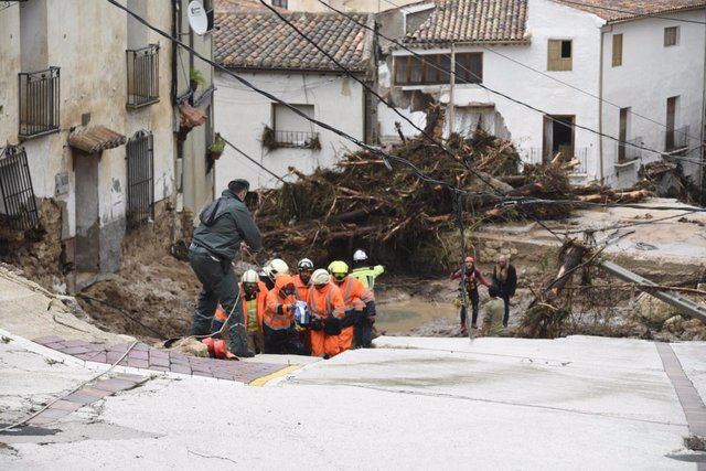 Operaciones de rescate en Letur. - EUROPA PRESS