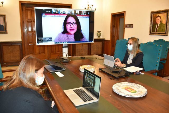 Videoconferencia Talavera-México | Ayuntamiento de Talavera