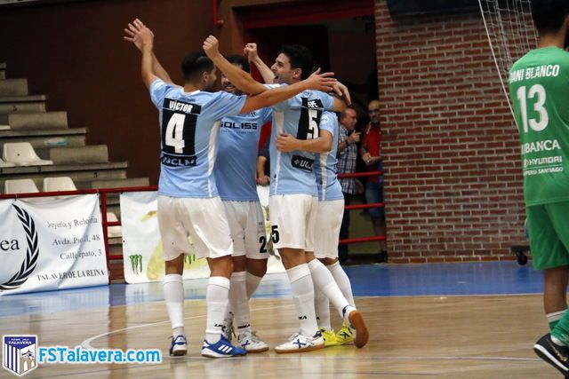 Celebración de un gol que vale tres puntos.